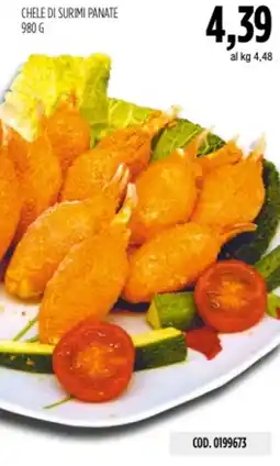 Carico Cash & Carry Chele di surimi panate offerta