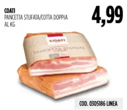 Carico Cash & Carry Coati pancetta stufata/cotta doppia offerta