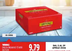 Carico Cash & Carry Twinings english breakfast tè nero offerta