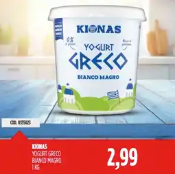 Carico Cash & Carry Kionas yogurt greco bianco magro offerta