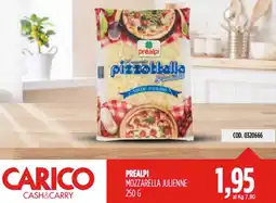 Carico Cash & Carry Prealpi mozzarella julienne offerta