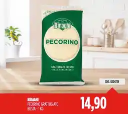 Carico Cash & Carry Biraghi pecorino grattugiato busta offerta