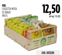 Carico Cash & Carry Fox cassetta mista di snack offerta