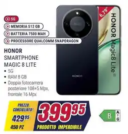 Trony HONOR SMARTPHONE MAGIC 8 LITE offerta