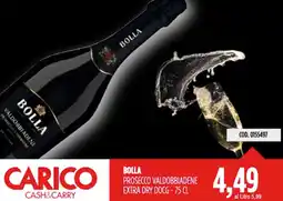 Carico Cash & Carry Bolla prosecco valdobbiadene extra dry docg offerta