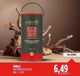 Carico Cash & Carry Spinelli vino montepulciano bag offerta