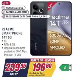 Trony REALME SMARTPHONE 14T 5G offerta