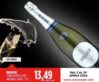 Carico Cash & Carry Berlucchi franciacorta cuvée imperiale saten offerta
