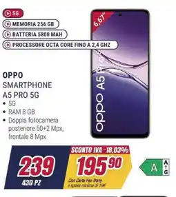 Trony OPPO SMARTPHONE A5 PRO 5G offerta