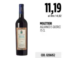 Carico Cash & Carry Molettieri aglianico 5 querce offerta