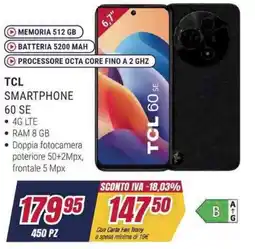 Trony TCL SMARTPHONE 60 SE offerta