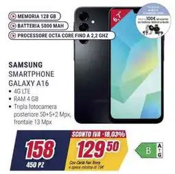 Trony SAMSUNG SMARTPHONE GALAXY A16 offerta