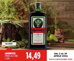 Carico Cash & Carry Jagermeister amaro alle erbe offerta