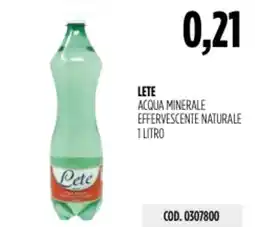 Carico Cash & Carry Lete acqua minerale effervescente naturale offerta