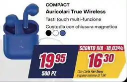 Trony CELLY COMPACT Auricolari True Wireless offerta