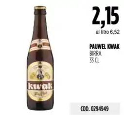 Carico Cash & Carry Pauwel kwak birra offerta