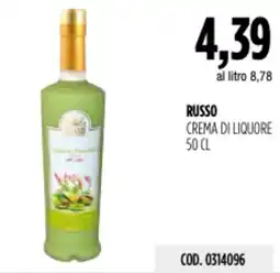 Carico Cash & Carry Russo crema di liquore offerta