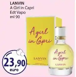 Acqua & Sapone LANVIN A Girl in Capri Edt Vapo offerta