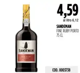 Carico Cash & Carry Sandeman fine ruby porto offerta