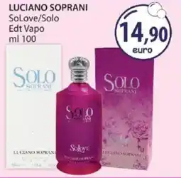 Acqua & Sapone LUCIANO SOPRANI SoLove/Solo Edt Vapo offerta