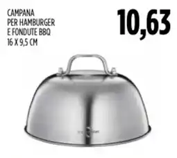 Carico Cash & Carry Campana per hamburger e fondute bbq offerta