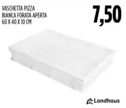 Carico Cash & Carry Landhaus vaschetta pizza bianca forata aperta offerta
