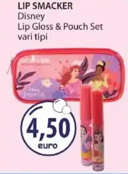 Acqua & Sapone LIP SMACKER Disney Lip Gloss & Pouch Set offerta