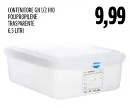 Carico Cash & Carry Contenitore gn 1/2 h10 polipropilene trasparente offerta