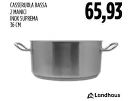 Carico Cash & Carry Landhaus casseruola bassa 2 manici inox suprema offerta
