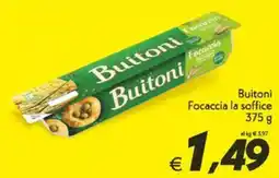Iper Super Conveniente Buitoni Focaccia la soffice offerta