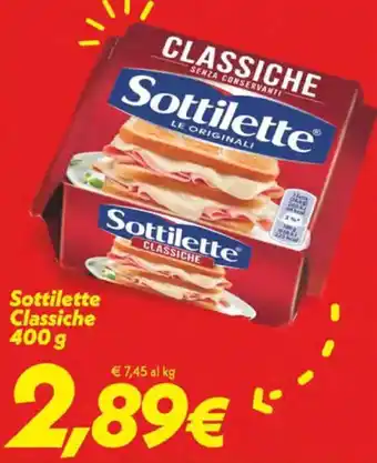 Iper Super Conveniente Sottilette Classiche offerta