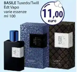 Acqua & Sapone BASILE Tuxedo/Twill Edt Vapo varie essenze offerta