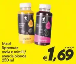 Iper Super Conveniente Macè Spremuta mela e mirtilli/ arancia bionda offerta
