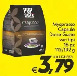 Iper Super Conveniente Myspresso Capsule Dolce Gusto offerta