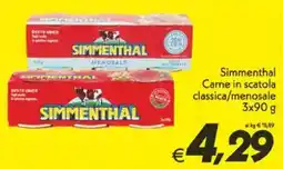 Iper Super Conveniente Simmenthal Carne in scatola classica/menosale offerta