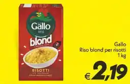 Iper Super Conveniente Gallo Riso blond per risotti offerta