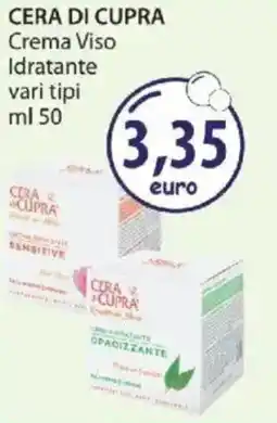 Acqua & Sapone CERA DI CUPRA Crema Viso Idratante offerta