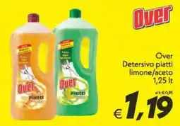 Iper Super Conveniente Over Detersivo piatti limone/aceto offerta