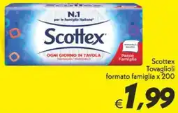 Iper Super Conveniente Scottex Tovaglioli formato famiglia x 200 offerta