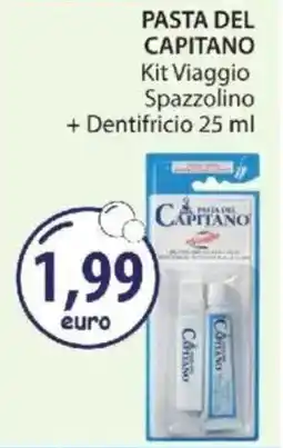 Acqua & Sapone PASTA DEL CAPITANO Kit Viaggio Spazzolino + Dentifricio offerta