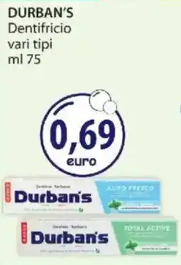 Acqua & Sapone DURBAN'S Dentifricio offerta