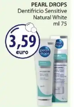 Acqua & Sapone PEARL DROPS Dentifricio Sensitive Natural White offerta