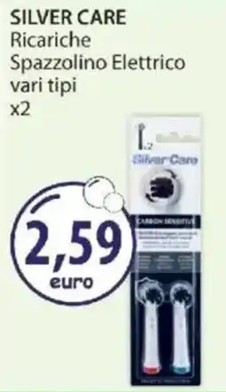 Acqua & Sapone SILVER CARE Ricariche Spazzolino Elettrico x2 offerta