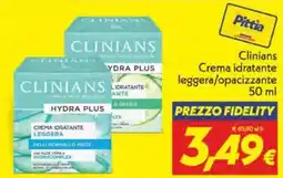 Iper Super Conveniente Clinians Crema idratante leggera/opacizzante offerta