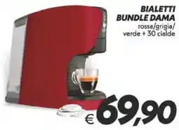 Iper Super Conveniente Bialetti bundle dama rossa/grigia/ verde offerta