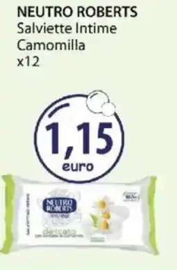 Acqua & Sapone NEUTRO ROBERTS Salviette Intime Camomilla x12 offerta