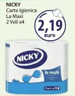 Acqua & Sapone NICKY Carta Igienica La Maxi 2 Veli x4 offerta