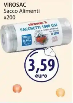Acqua & Sapone VIROSAC Sacco Alimenti x200 offerta