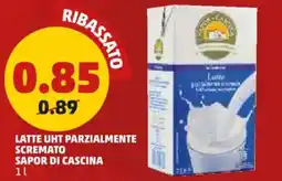 PENNY Latte uht parzialmente scremato sapor di cascina offerta