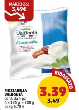 PENNY Mozzarella VALBONTÀ offerta